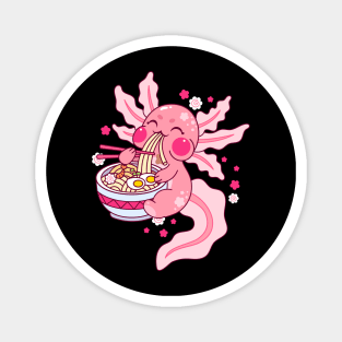 Axolotl Kawaii Ramen Noodles Japanese Magnet